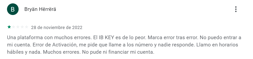 problemas con ib key