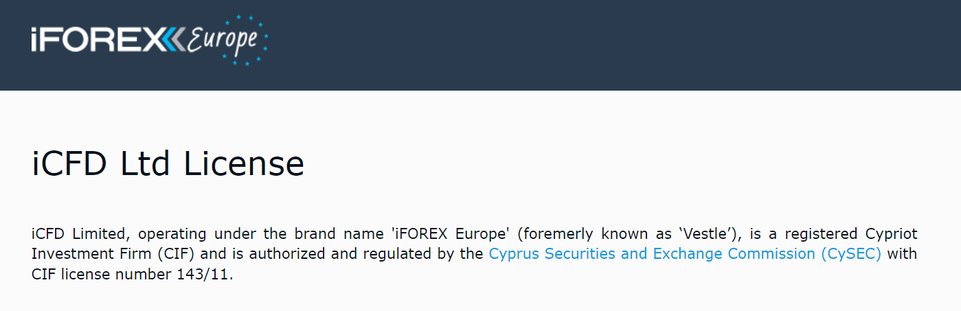 iForex regulation